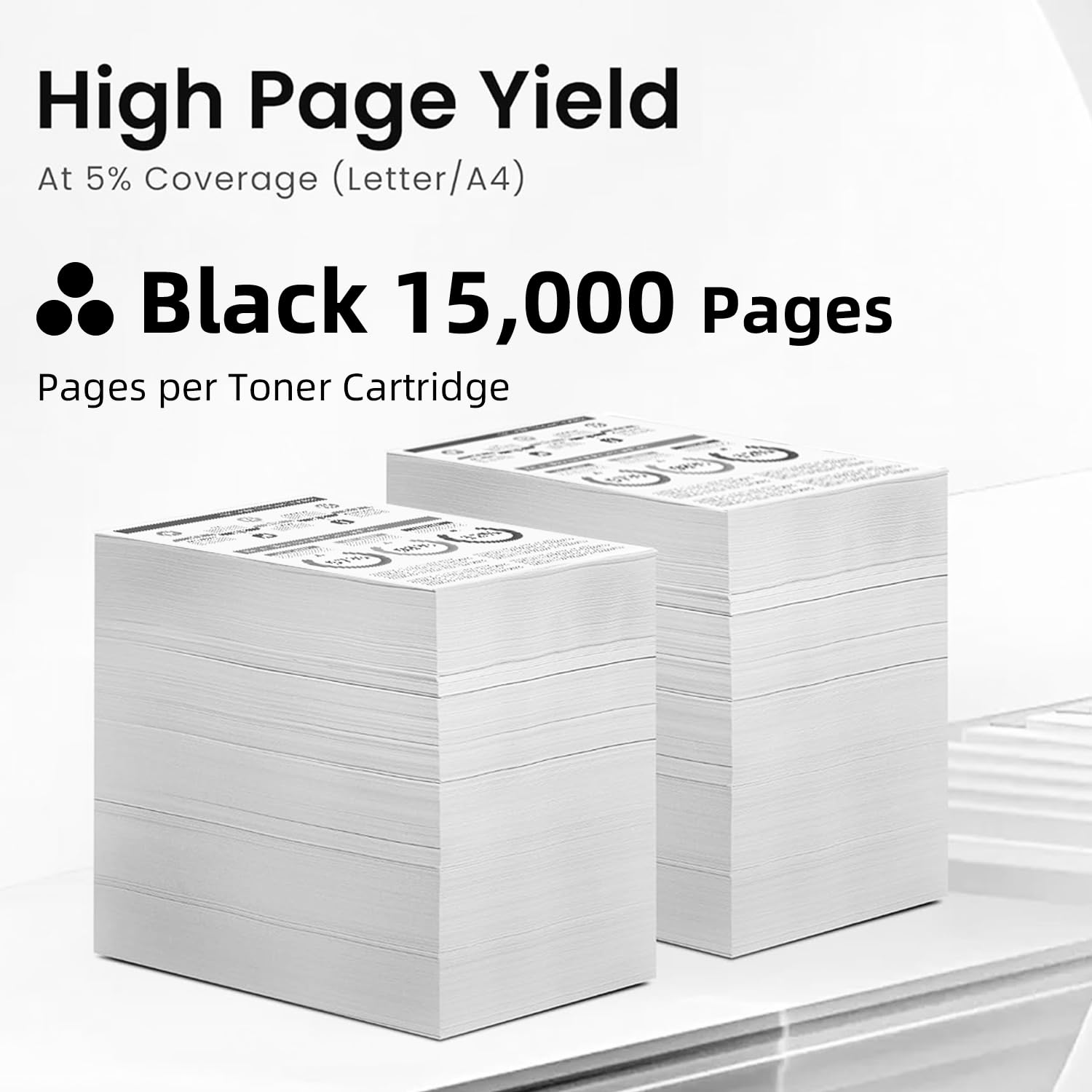 58D0HA0 - Cartuccia toner rigenerata ad alta resa, compatibile solo per stampanti laser Lexmark MS821 MS821n MS821dn MS822 MS822de per stampanti laser (58D0HA0-15000 pagine)