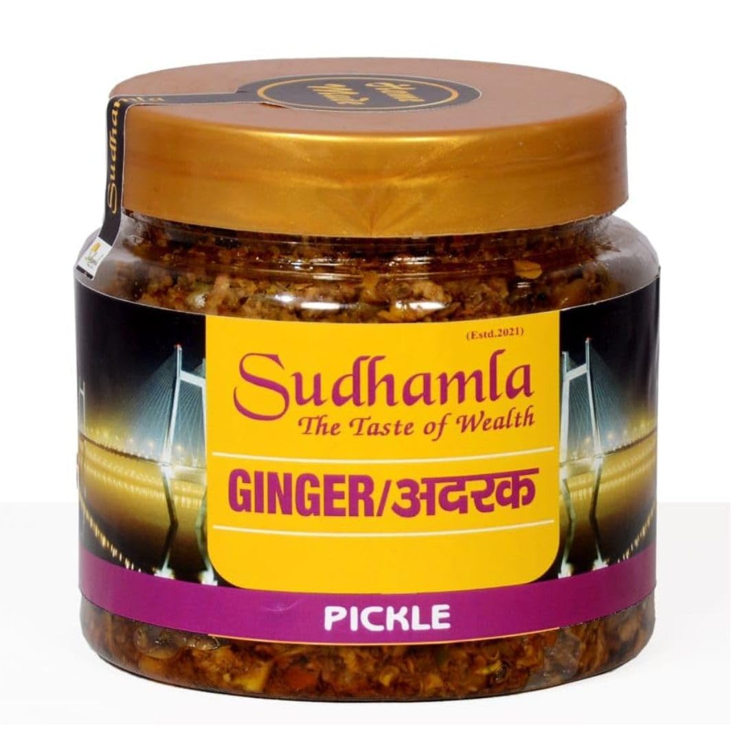 Sudhamla Authentic Ginger Pickle 200g Adrak Achar with Traditional South Indian Taste, Homemade Andhra Pickles, Khatta Meetha with Tamarind Paste, Jaggery & Mixed Spices, Packed in Glass Jar (B0D2S3K9KD) Amazon Price History, Amazon Price Tracker