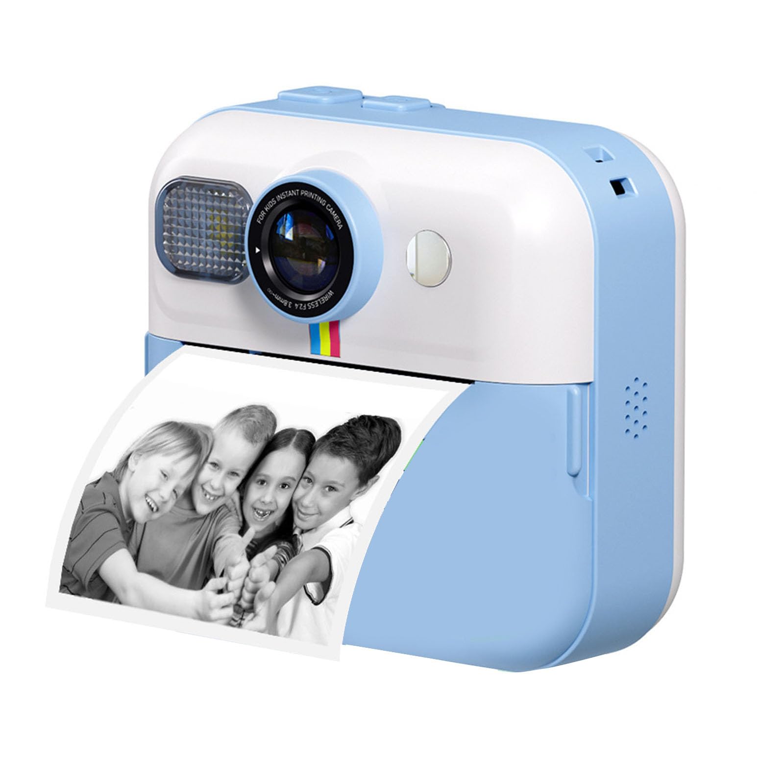 Fotocamera a stampa rapida per bambini con doppia lente da 48 e stampa termica per fotografie creative e divertenti giocattoli fotografici