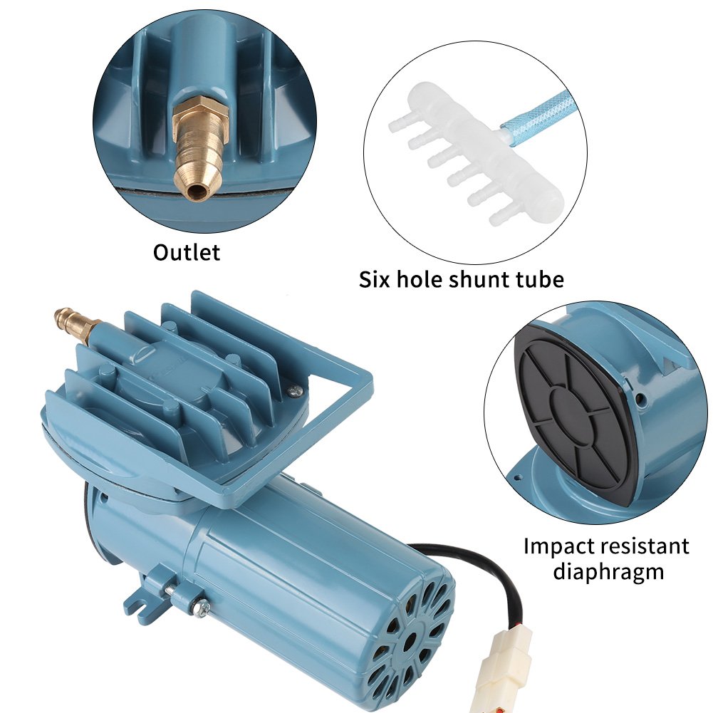 Pssopp DC 12V 35W Aireador de Bomba de Aire de Acuario para Estanque de Peces Acuicultura Acuario hidropónico Herramienta de Accesorios de Acuario