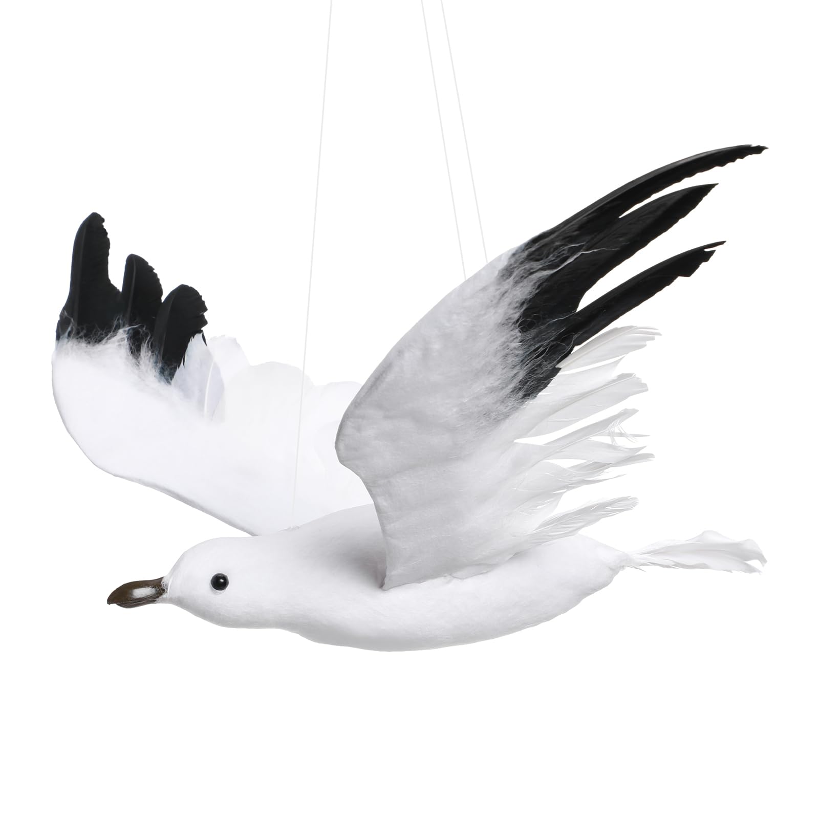 3 pezzi Faux Bird Beach Decorazione da parete Gabbiano Decorazione Gabbiano Appeso Ornamento Decorazione per la casa Uccello Scultura da parete in schiuma Ornamento per uccelli Ornamento animale da