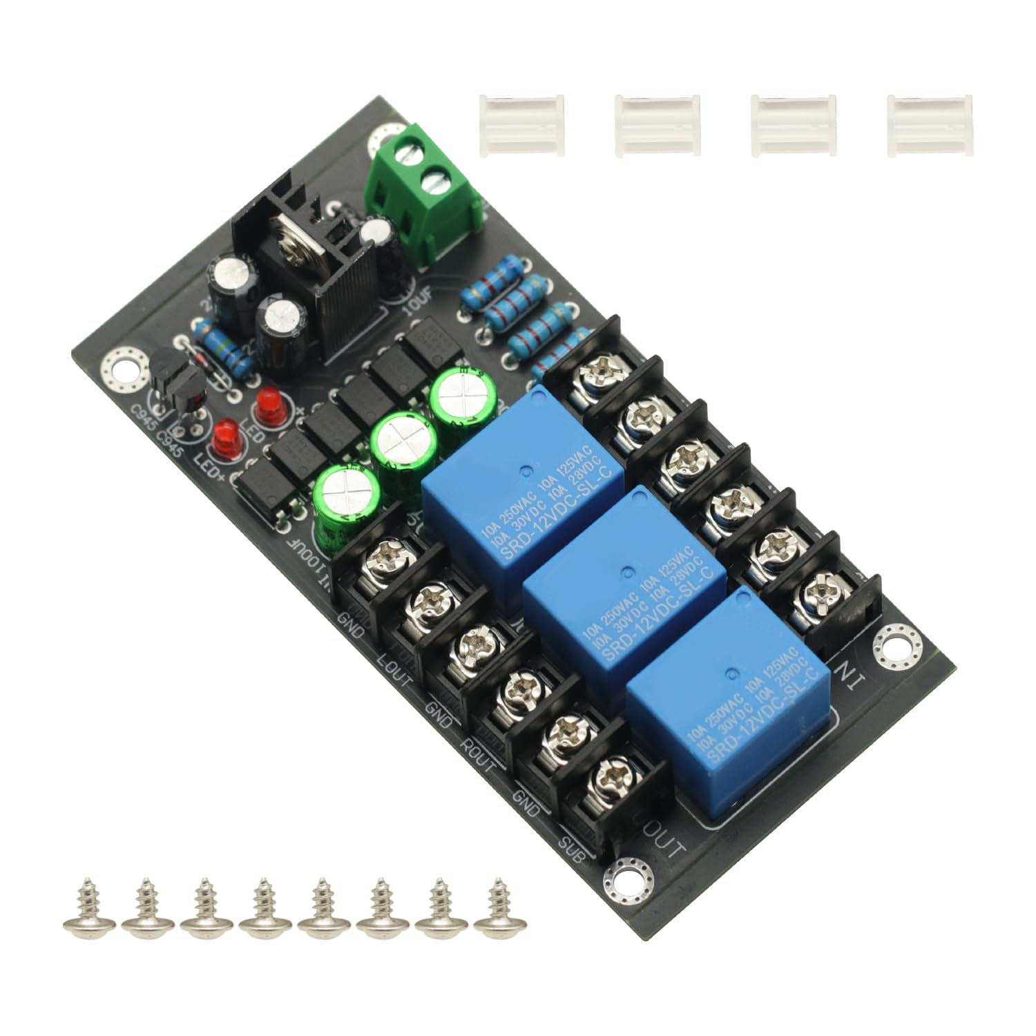 300W 2.1 Channel Class D Digital Amplifier Speaker Protection Board Relay Protection Module Boot Delay DC Protect