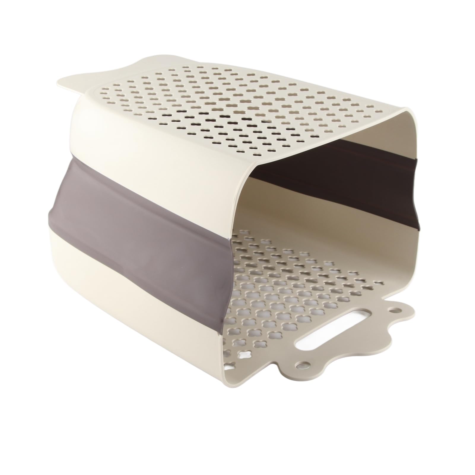 Cesto per Biancheria Appeso in Plastica, Cesto per Vestiti Sporchi Pieghevole Salvaspazio con Design a Parete, per Armadio WC del Bagno (Grande)