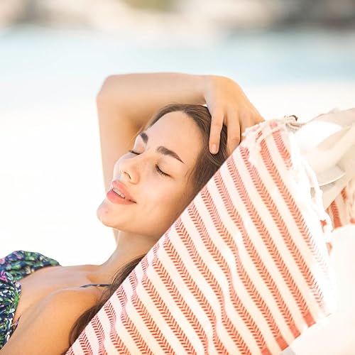 Miniatura 2 de Bazaar Anatolia Toalla de playa turca 100% algodón, toallas de baño de gran tamaño, secado rápido, estilo bohemio, estilo granja, decoración de