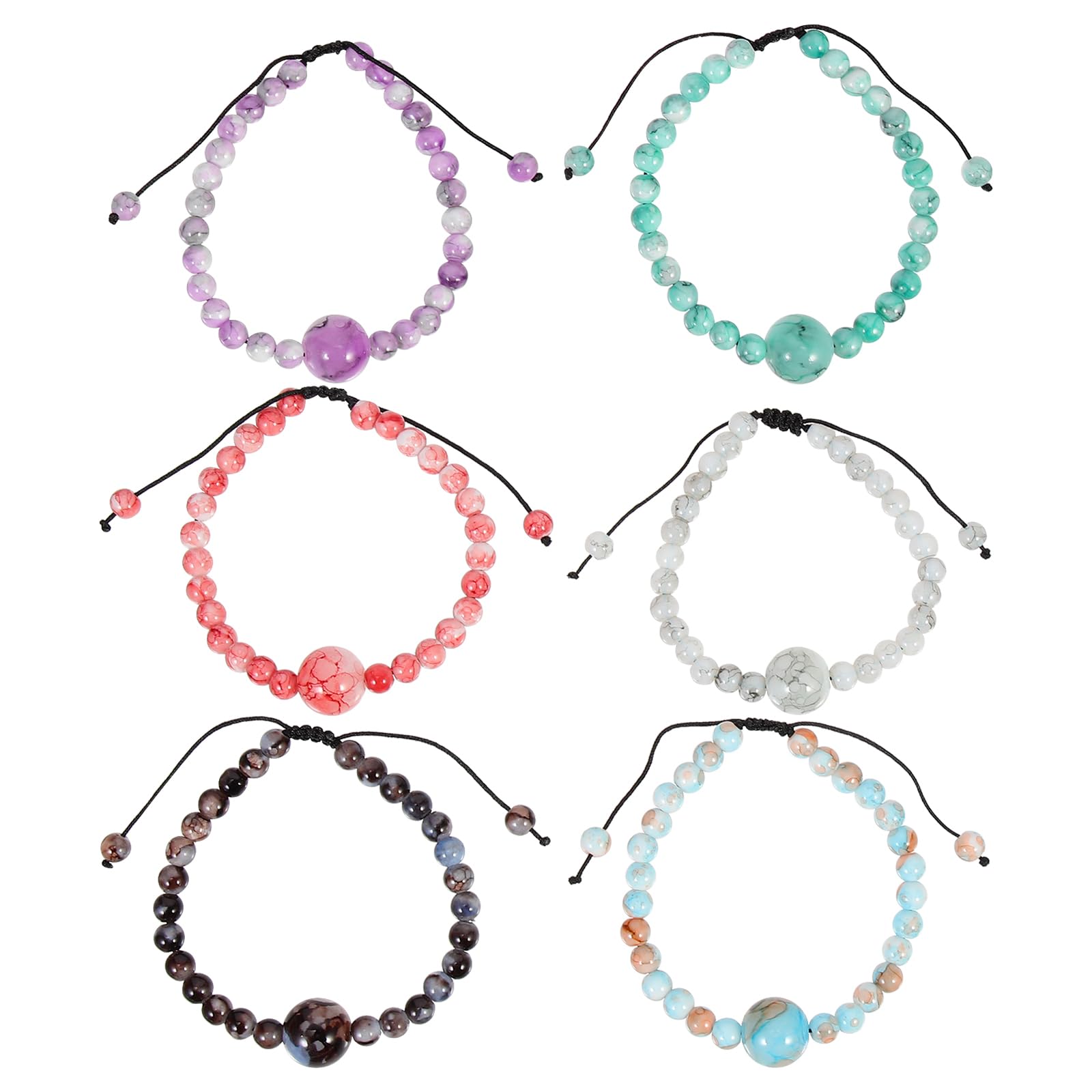 Healifty Motion Sickness Bracelets-6 pcs Anti Motion Sickness Bands Nausea Wristband Morning Sickness Wristband, Helps Seasickness, Car Sickness,