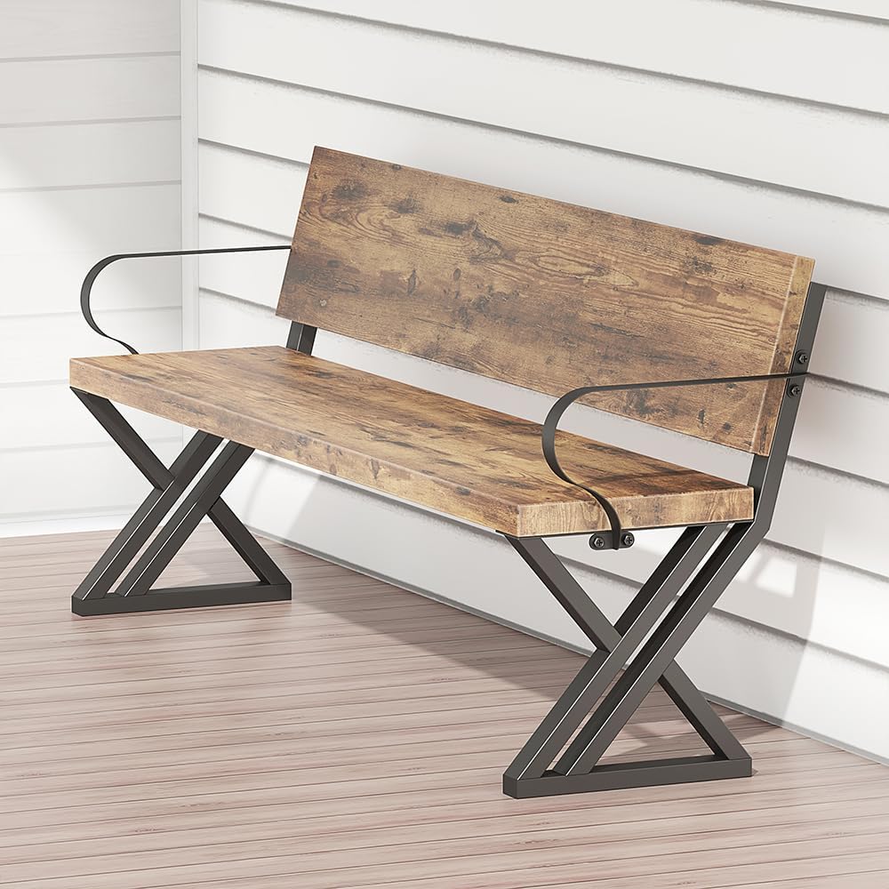 bench legs 16 inch triangle metal chair base legs with backrest bracket set of 2 diy project suit for butcher block countertop, wood slab bench outdoor, indoor (w 17.7" x h16) (with handle)