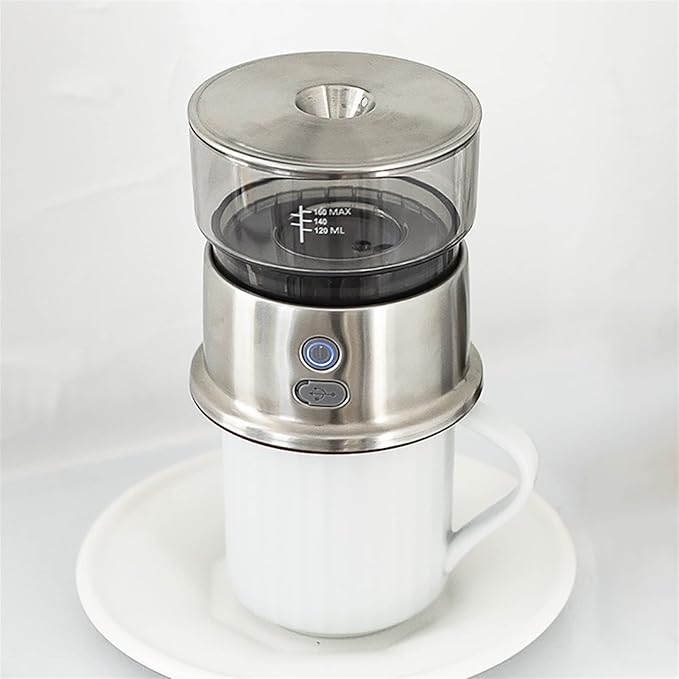 Cafetera Portátil de Goteo 160ml Recargable USB Acero Inoxidable miniatura 4