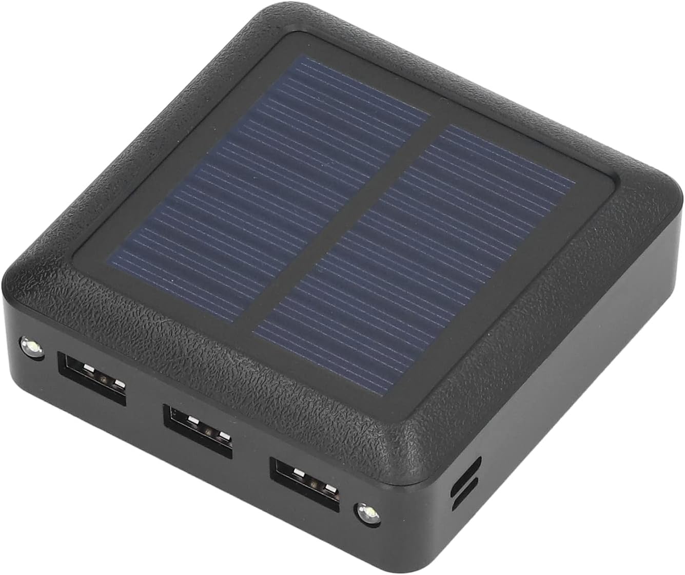 Jonlaki 10000mAh Photo voltaic Energy Financial institution with 3 USB Outputs and LED Gentle for Tenting Fishing Out of doors Actions