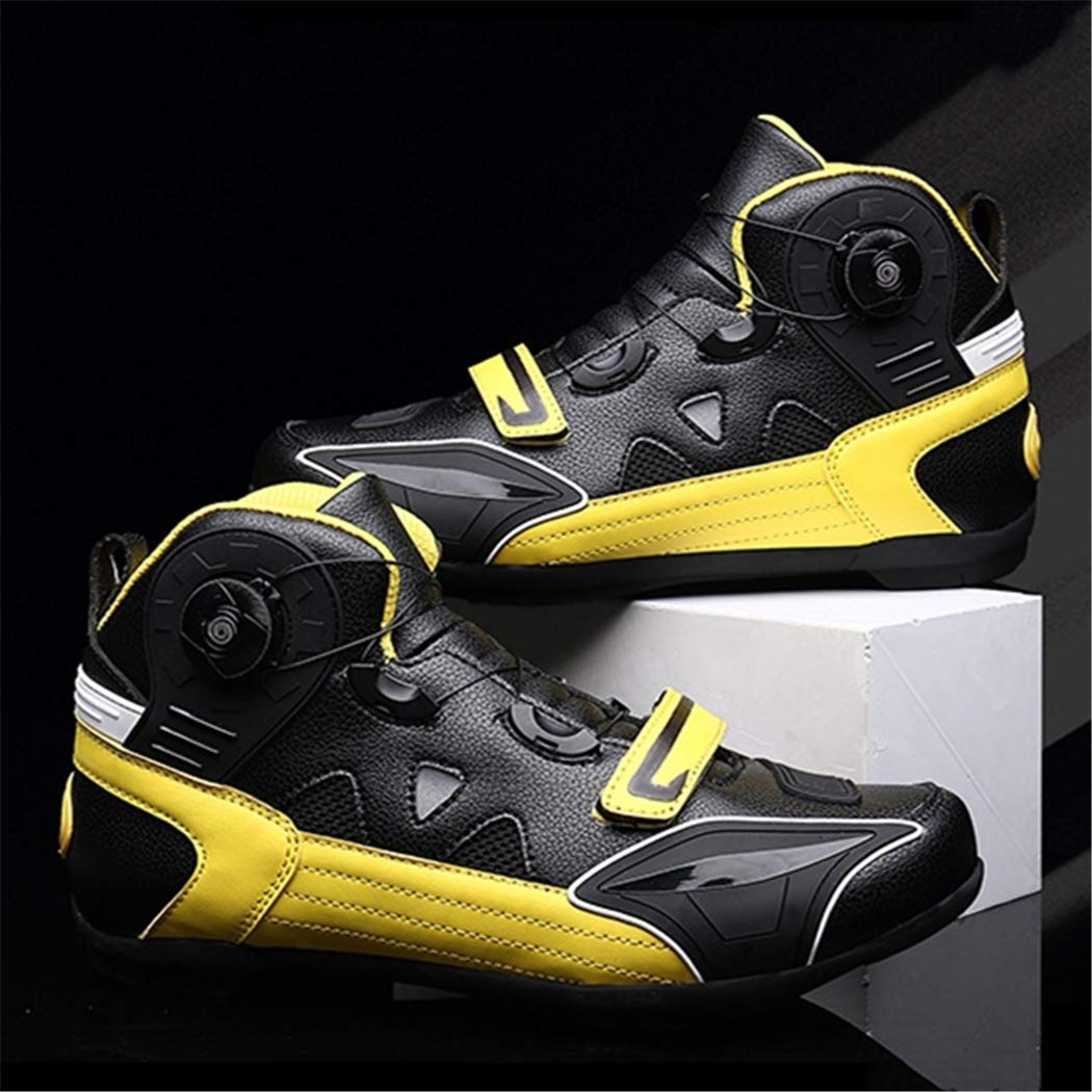 MRDEAR Motorrad Schuhe Herren Schwarz, Motorradschuhe Sneaker Leichte Atmungsaktives Kurze Ankle Boot Sportschuhe Motocross Stiefel Turnschuhe Gepanzert mit Gangverstellung