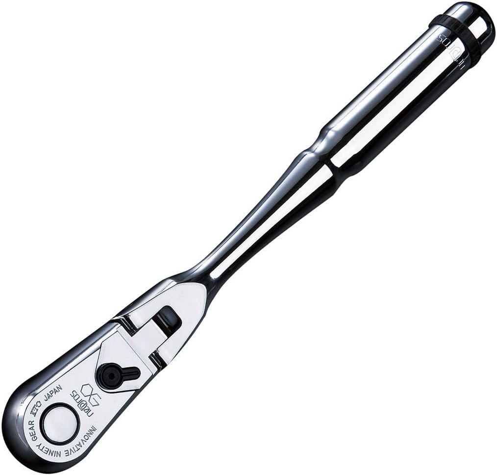 Nepros 3/8"sq. Flex-Head Ratchet Handle (90-Tooth)