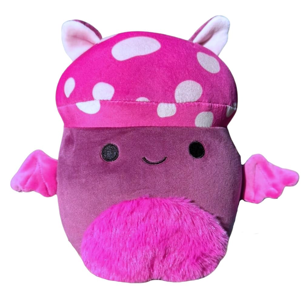 Squishmallows Officiall Kellytoy 5 Inch Mushroom Food Squad Collectible Pillow Animals (Cosimo Mushroom Bat)