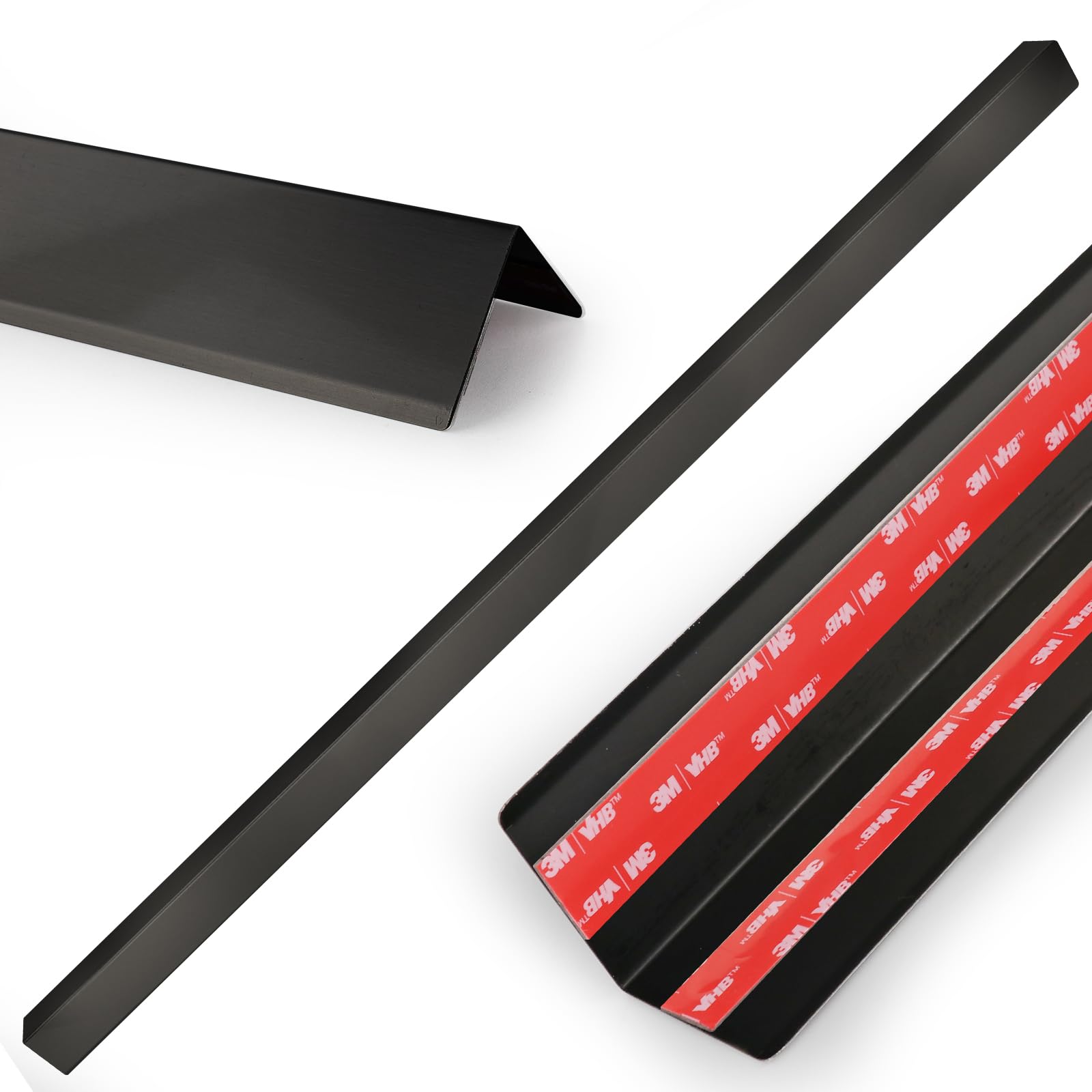 stainless steel wall corner guards, 2 x 2 x 48 inches (black 10 pcs pack). made of 304 steel, these 90-degree angle metal corner protectors are designed for wall protection and decoration
