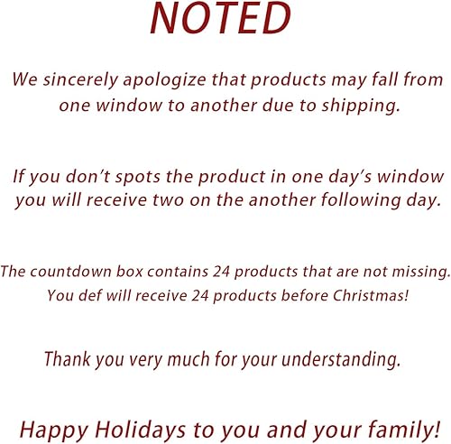 Miniatura 2 de Calendario de Adviento de joyas para adultos, niñas y mujeres, calendario de Adviento de cuenta regresiva de 24 días de Navidad, caja de regalo de