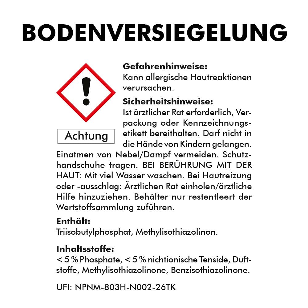 ABACUS® Bodenversiegelung, Parkettversiegelung, Laminatversiegelung, PVC-Versiegelung, Dielenversiegelung, Korkversiegelung – Bodenversiegelung 2x 1L (7688.2)