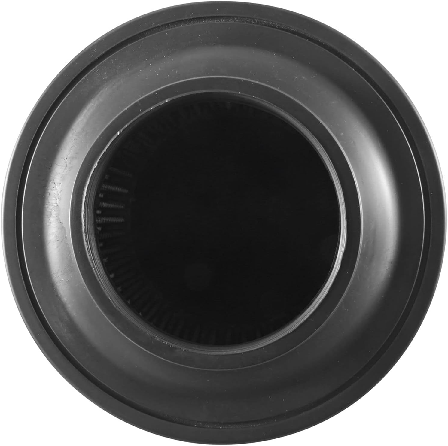 Spectre Universal Clamp-On Air Filter: High Performance, Washable Filter: Round Tapered; 3 in (76 mm) Flange ID; 6.5 in (165 mm) Height; 6 in (152 mm) Base; 4.75 in (121 mm) Top, SPE-9131, Black