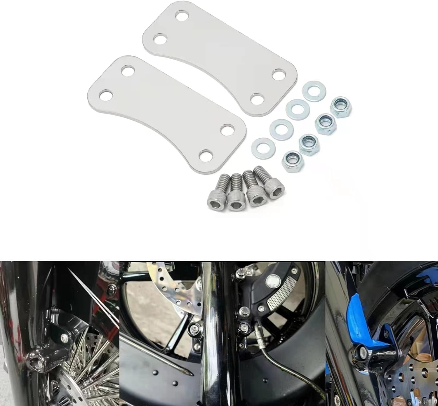 Road King WSays Front Fender Spacer Lift Risers Bracket Compatible With 21 Wheel Harley Touring Street Glide 20142020 Harley Davidson Rear Fender Extension - Foto 4