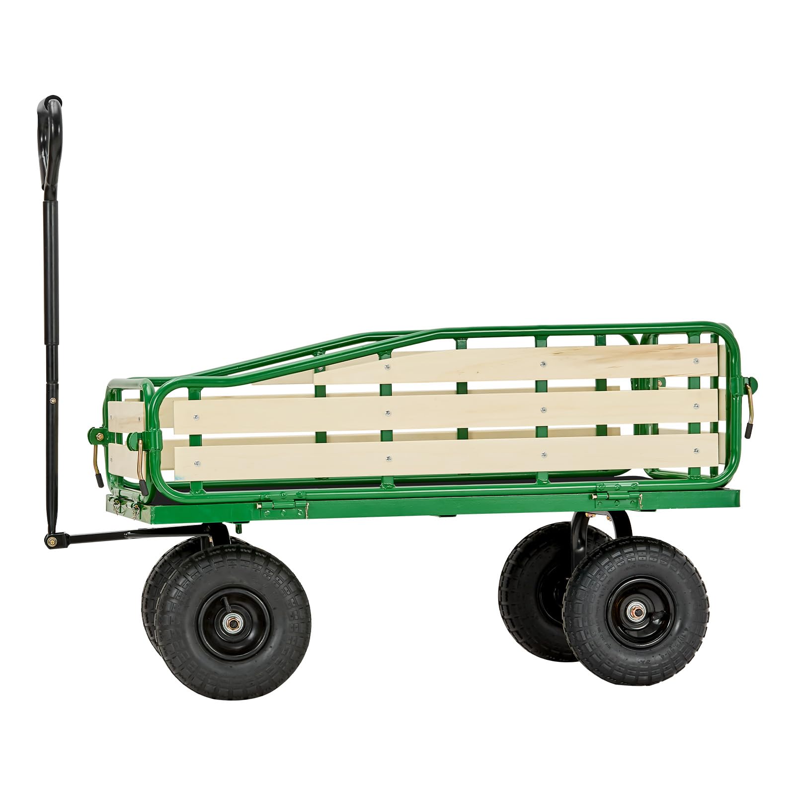 VEVOR Chariot à Tirer Enfants 102 cm Chariot Enfant Tout-Terrain pour Tout-Petits, Cadeau Anniversaire, Jardinage, Plage, Camping, Aventures en Plein Air, Charge 250 kg, avec Panneaux Bois, Poignée