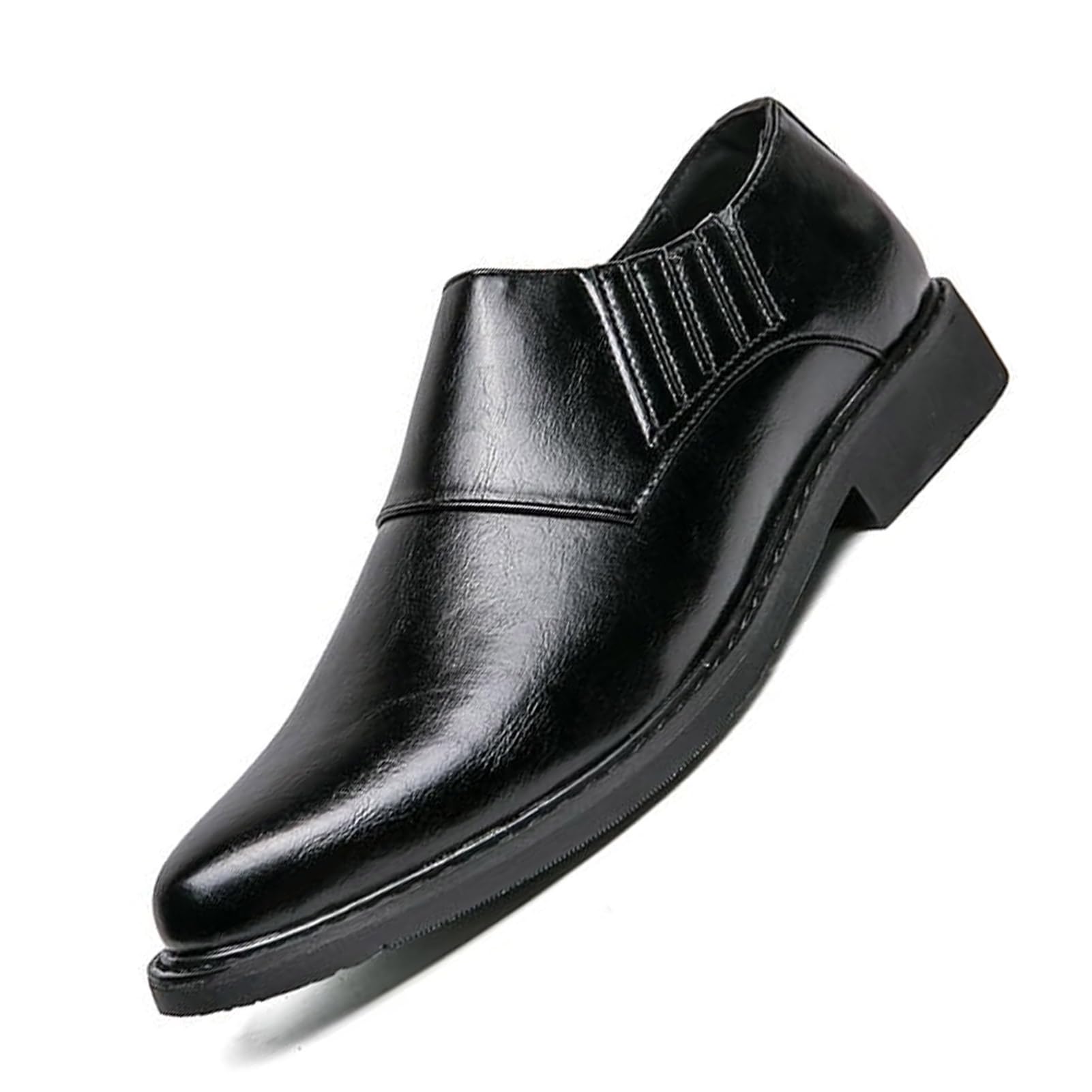 Mens Dress Shoes Fashion Classic Walking Work Casual Pointed Toe Low Top Slip-On Formal and Party Suit Oxford