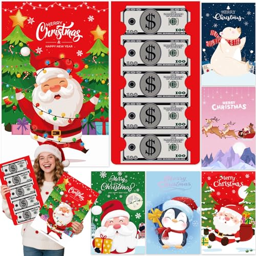 Enveloppe de Noël extra large avec fente monnaie pour surprise originale