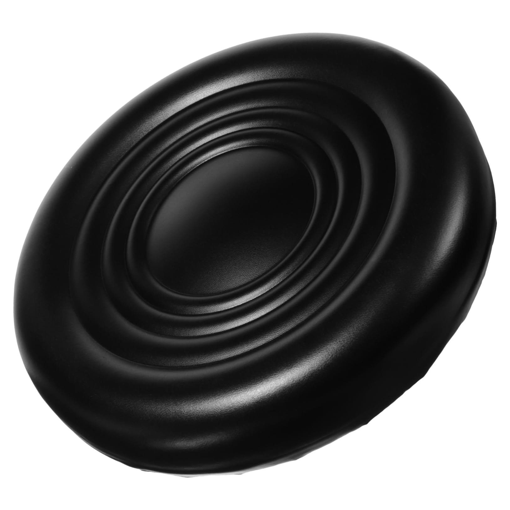 Coussin de remplacement pour tabouret de bar rond en mousse PU ondulé épais noir