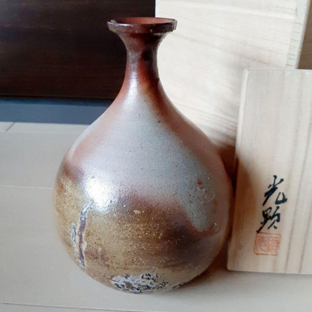 ★備前焼★日幡光顕人★天神窯★花瓶★花入★陶器★伝統工芸★ Amazon.co.jp: 備前焼日幡光顕人天神窯花瓶花入陶器伝統工芸
