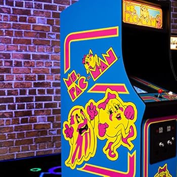 Amazon Com Quarter Arcades Official Ms Pac Man 1 4 Sized 17 Inches Tall Mini Arcade Cabinet By Numskull Playable Replica Retro Arcade Game Machine Micro Retro Console Toys Games