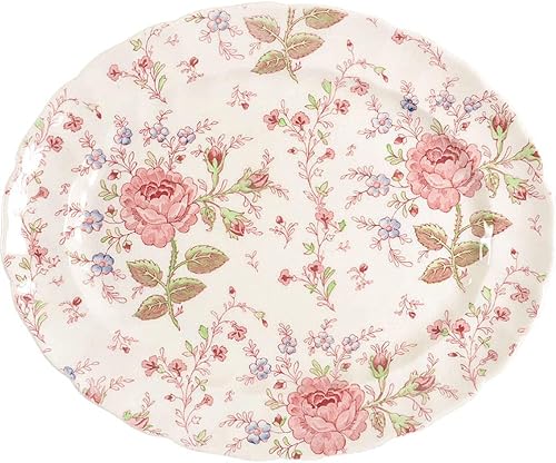 Johnson Brothers Rose Chintz Pink Oval - Plato para servir
