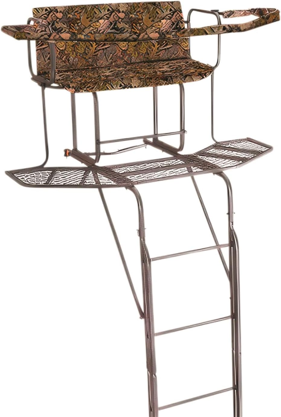 Guide Gear 20' 2-Man Ladder Tree Stand with Hunting Blind Climbing Hunt Seat