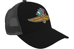 Indianapolis Motor Speedway Black Mesh Trucker Cap