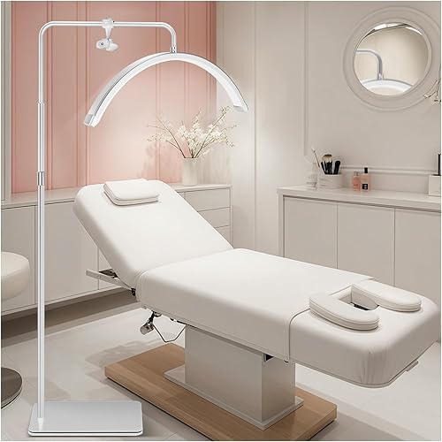 Lámpara de pestañas para farol de anillo esteticista técnico de pestañas, luz de media luna para extensiones de lámpara de pestañas LED, tatuadores,