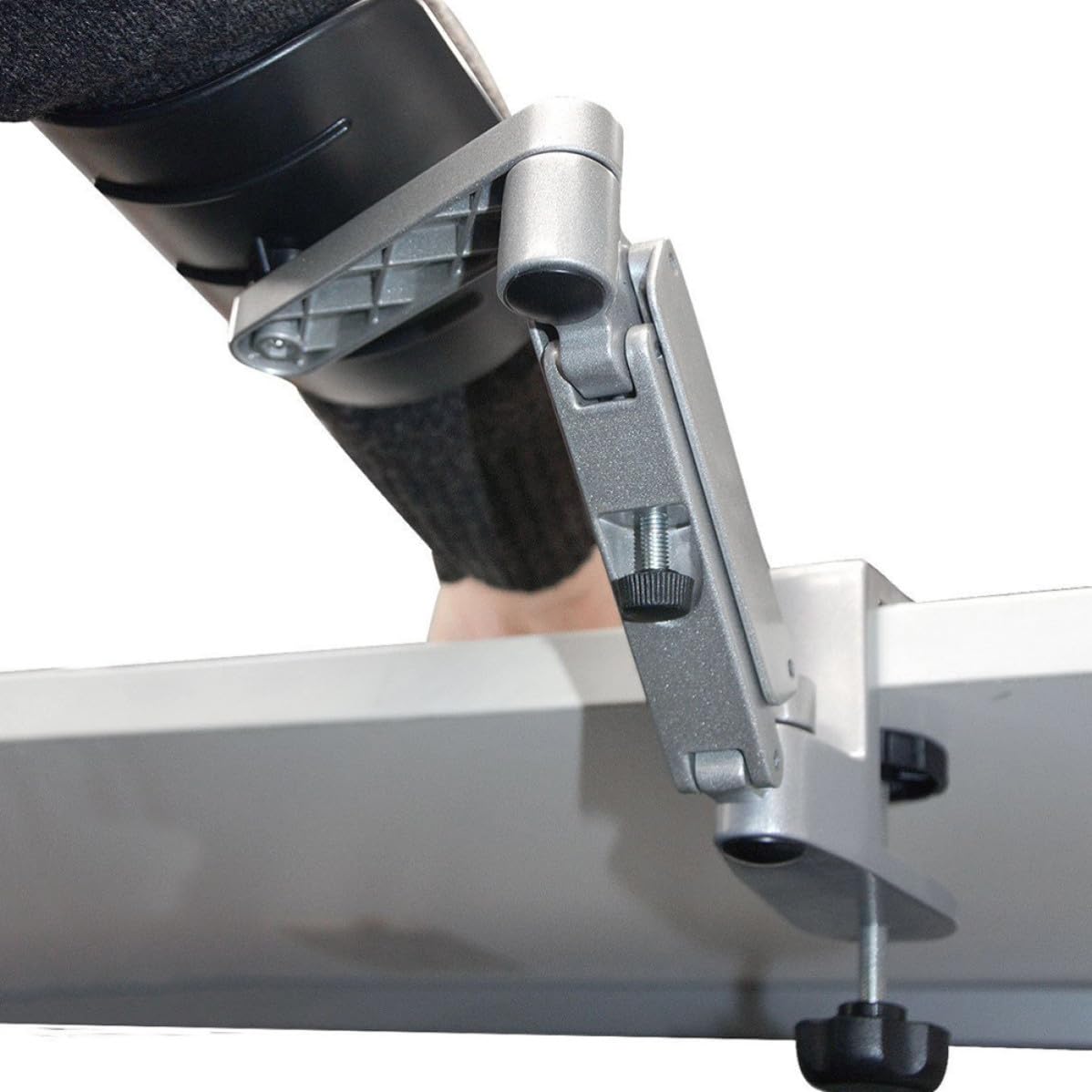 SOIMISS Support de Poignet Ergonomique Aidant à Maintenir une Position Correcte en Alliage D'aluminium Argenté Design Réglable pour Ordinateur Bureau