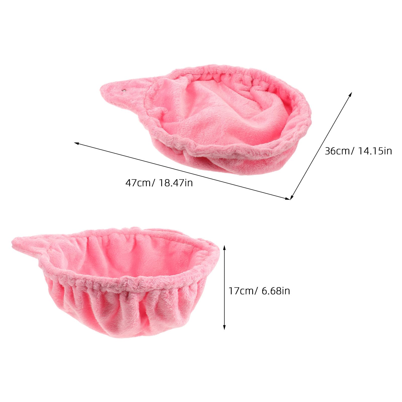 Beaupretty Hamac pour Chat en Peluche Rose Structure en Acier, Design Fermé Facile à Nettoyer, Forme Ronde Grosse Cuillère, pour Arbre à Chat ou Plateforme de Remplacement