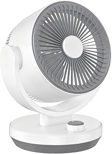 Ventilateur Silencieux Chambre,40W Ventilo Ultra Puissant Circulation d’air Turbo 3D Pour Salon Avec 3 Vitesses et Inclinaison Réglable à 90 °,Ventilateur de Bureau pour Pièces de 20m²（Rotatif）