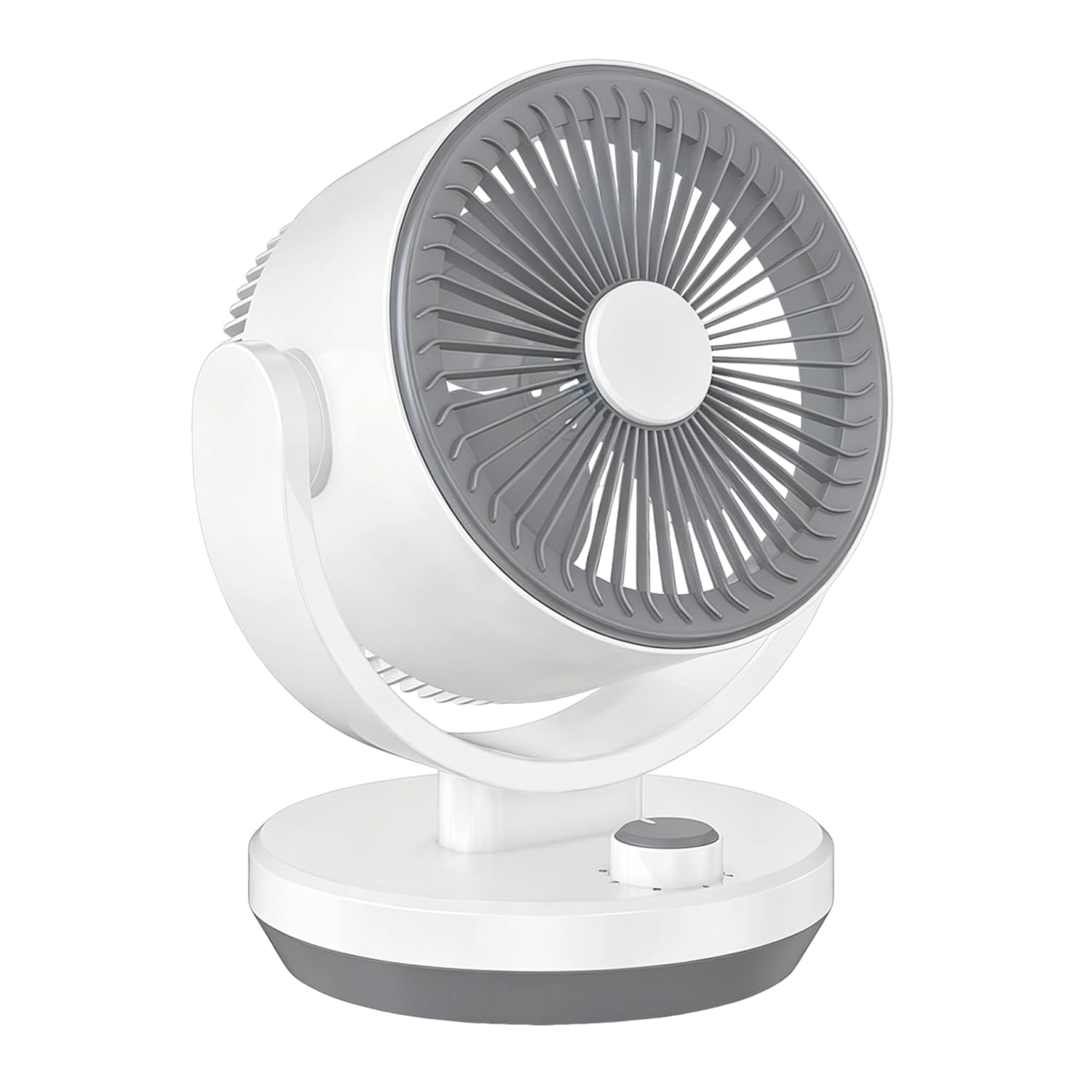 Ventilateur Silencieux Chambre,40W Ventilo Ultra Puissant Circulation d'air Turbo 3D Pour Salon Avec 3 Vitesses et Inclinaison Réglable à 90 °,Ventilateur de Bureau pour Pièces de 20m²（Rotatif）