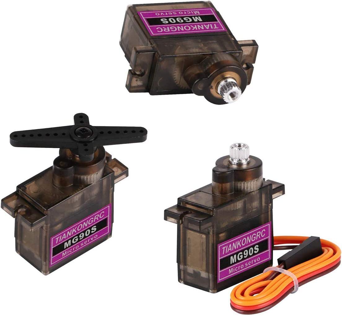 Super Debug 3 Pcs MG90S Mini Digital Servo Motor With Metal Gears-180° Rotation-For RC Airplanes,Helicopters (B0BHZX29QN) Amazon Price History, Amazon Price Tracker