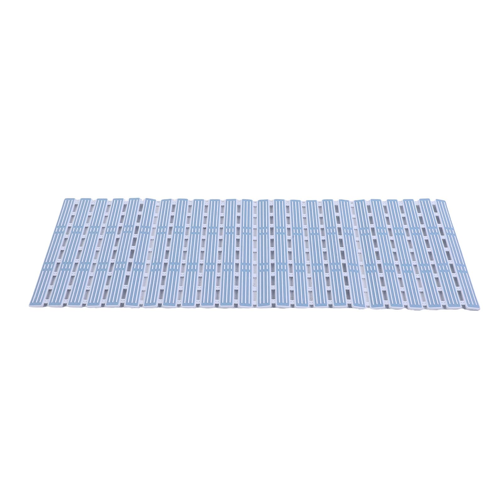 Fyearfly Tappetino doccia Tappetino bagno antiscivolo morbido e confortevole per tappetino di sicurezza per pavimento del bagno con materiale TPE spesso Blu Bianco 40x91 cm