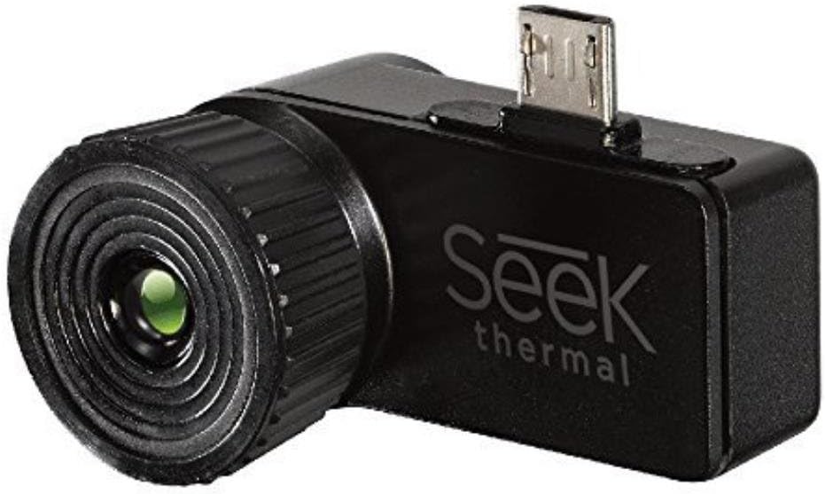 Seek Thermal Compact XR Extended Range High Resolution Thermal Imaging Camera with Micro USB Connector and Protective Waterproof Case for Android Devices, Black
