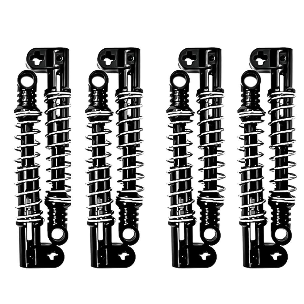 8PCS Technic Light Shock Absorber (95292c01) Compatible with Lego MOC Parts,Technic Shock Absorber 9.5L with Extra Hard Spring(Black)
