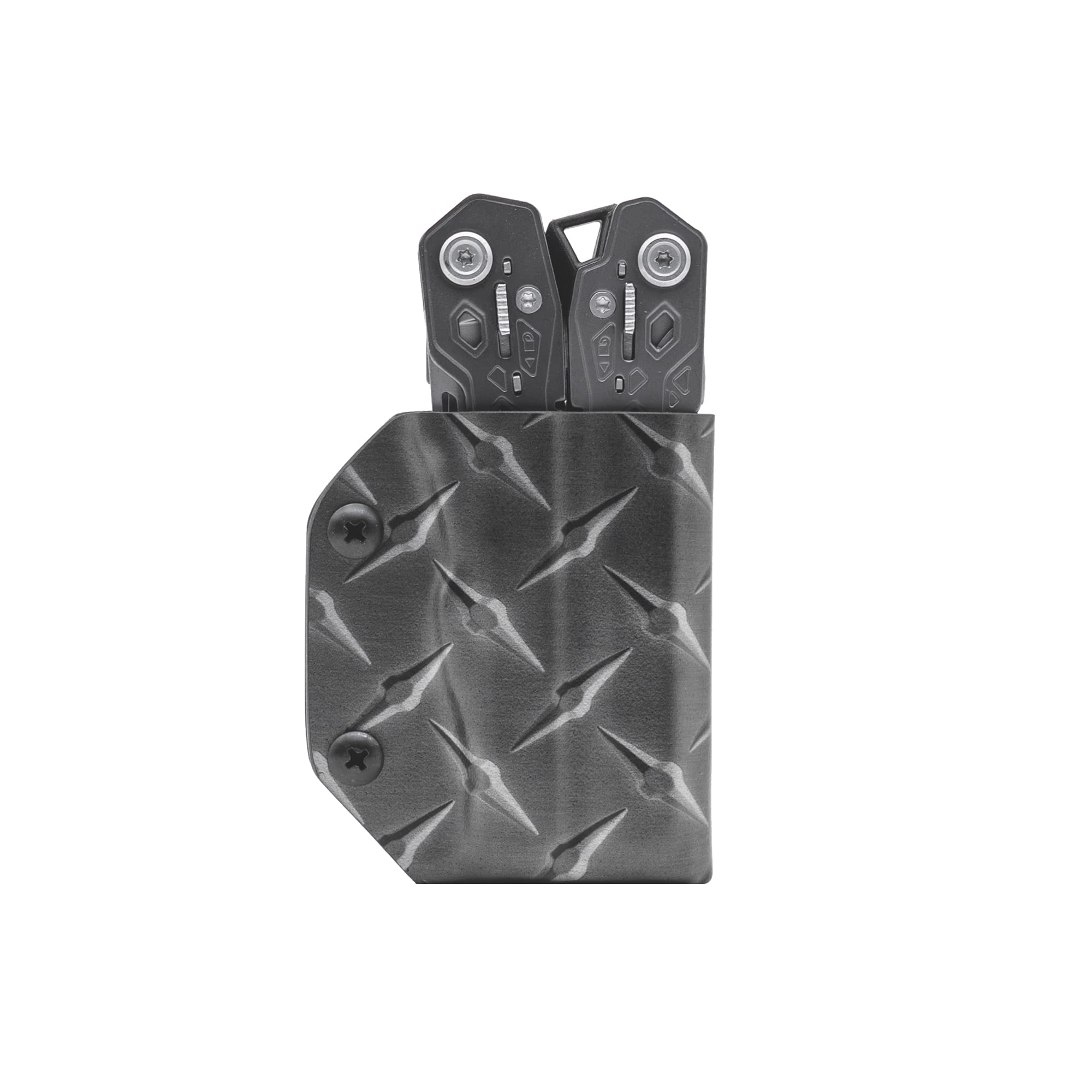 Clip & Carry Kydex Multitool Sheath for the Gerber Truss - Made in USA - Multi Tool Holder Holster - Diamond Plate