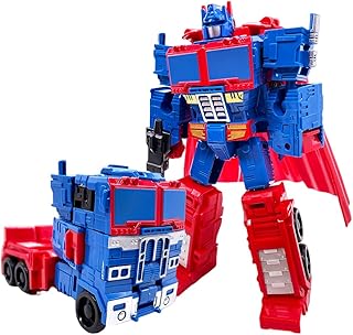 FISAPBXC Transformer Toy Optimus Prime Action Figure 2-in-1 Deformed Car Robot Deformation Car Model Boys Girls Birthday Gifts, for Kids Ages 7 and Up Boys Girls Birthday Gifts