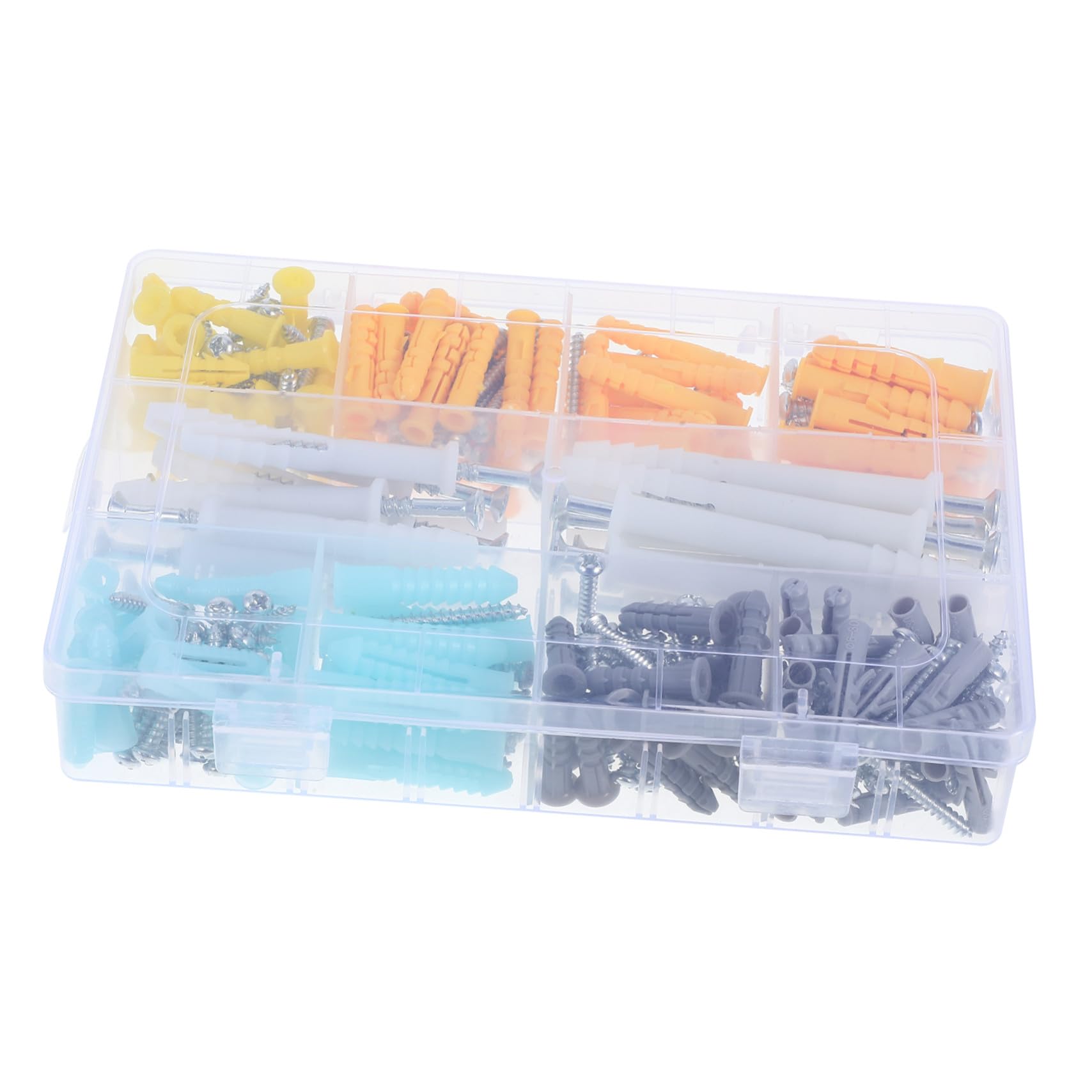 Anclajes y Tornillos Autoperforantes para Paredes Secas Kit de Tacos de Expansión para Fijación Segura y Estable y Superficies Variadas Incluye Tornillos y Tapones para Montaje