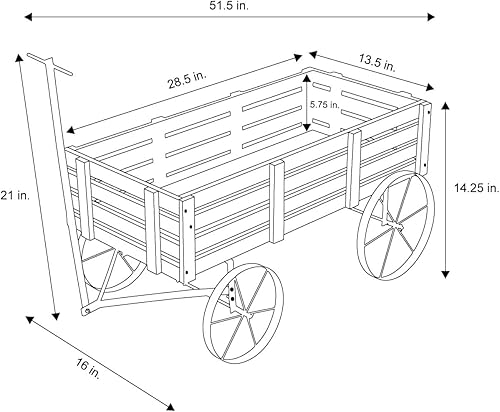 Miniatura 6 de Shine Company 4944GY - Maceta decorativa de jardín con tablero de madera para plantas al aire libre, color gris