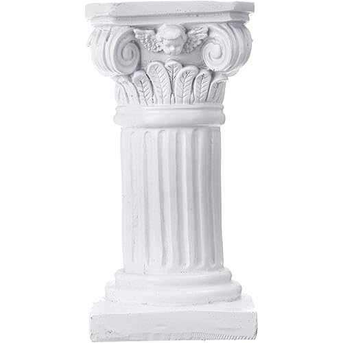 Mini Roman Pillar Greek Columns Resin Roman Column Classic Greek Statues Office Desktop Decor Architectural Sculpture Wedding Table Decoration Home Garden Ornament