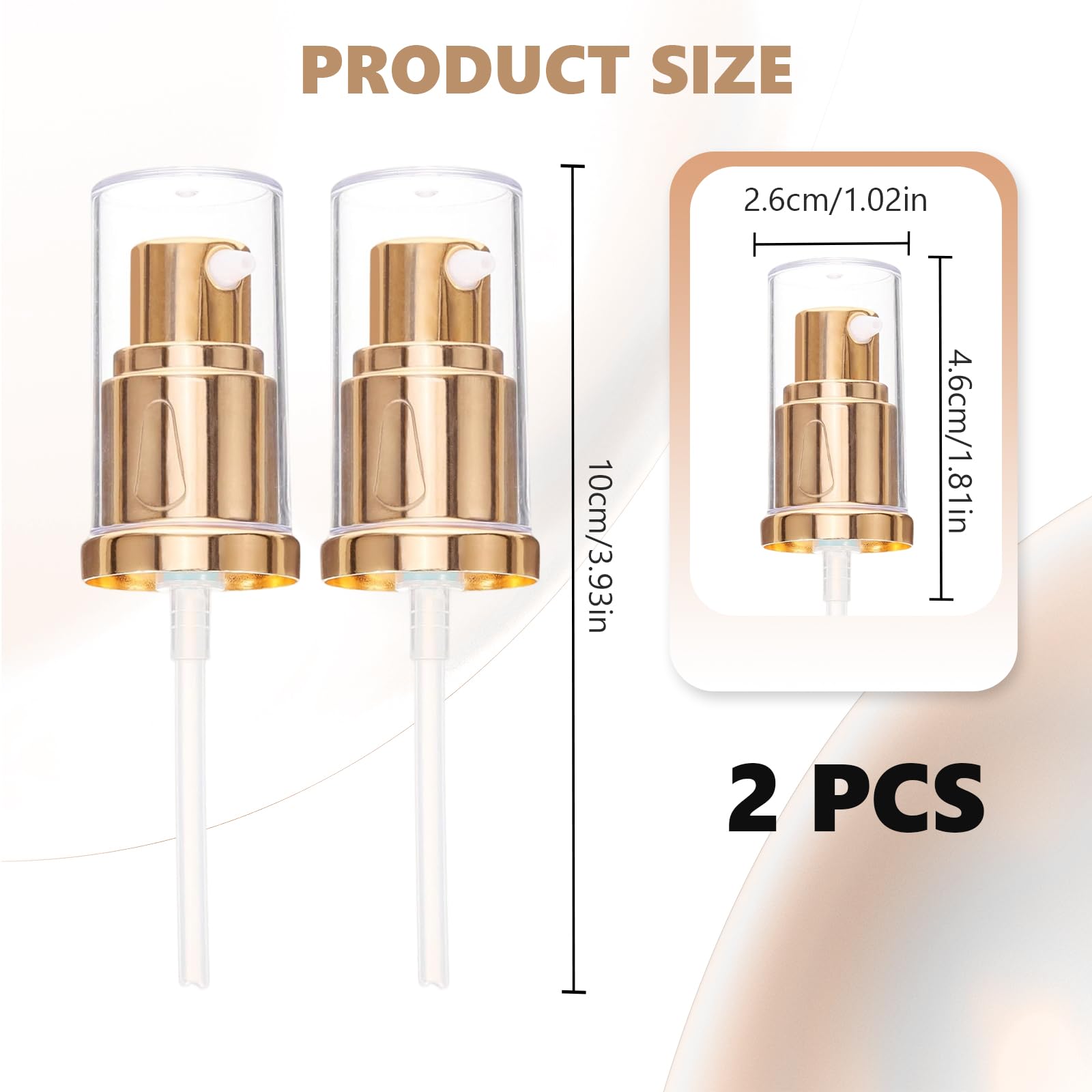 2 pezzi Pompa di ricambio, Teste Della Pompa per Fondotinta Cosmetica, Pompas per Fondotintaa, for Estee Lauder Double Wear Foundation