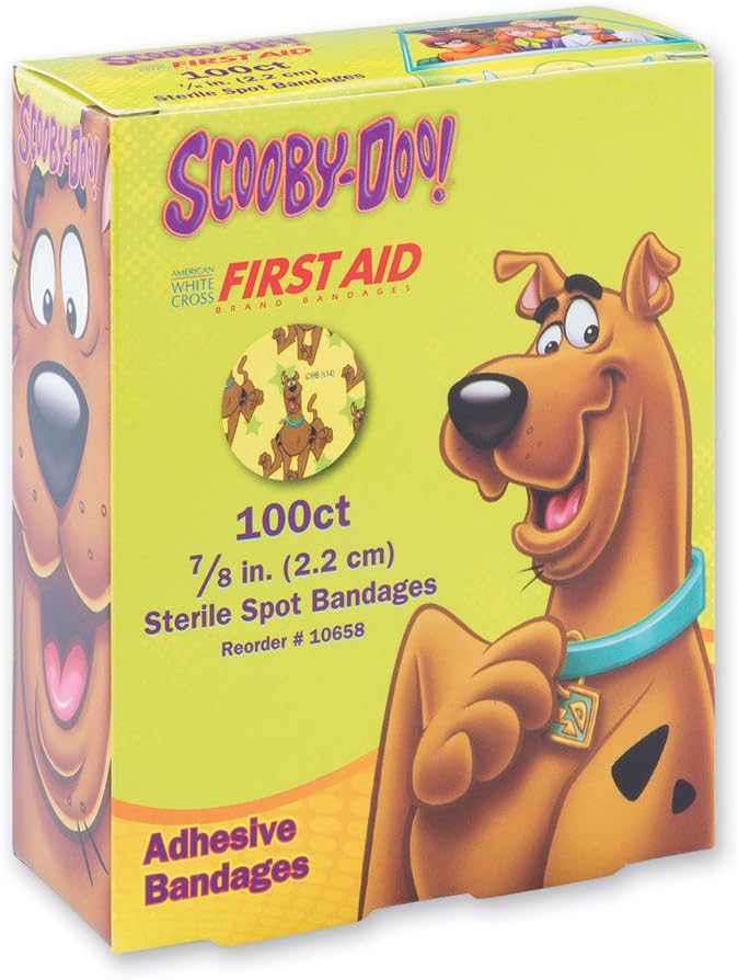 Scooby Doo Spot Bandages - First Aid Kit Supplies - 100 per Pack