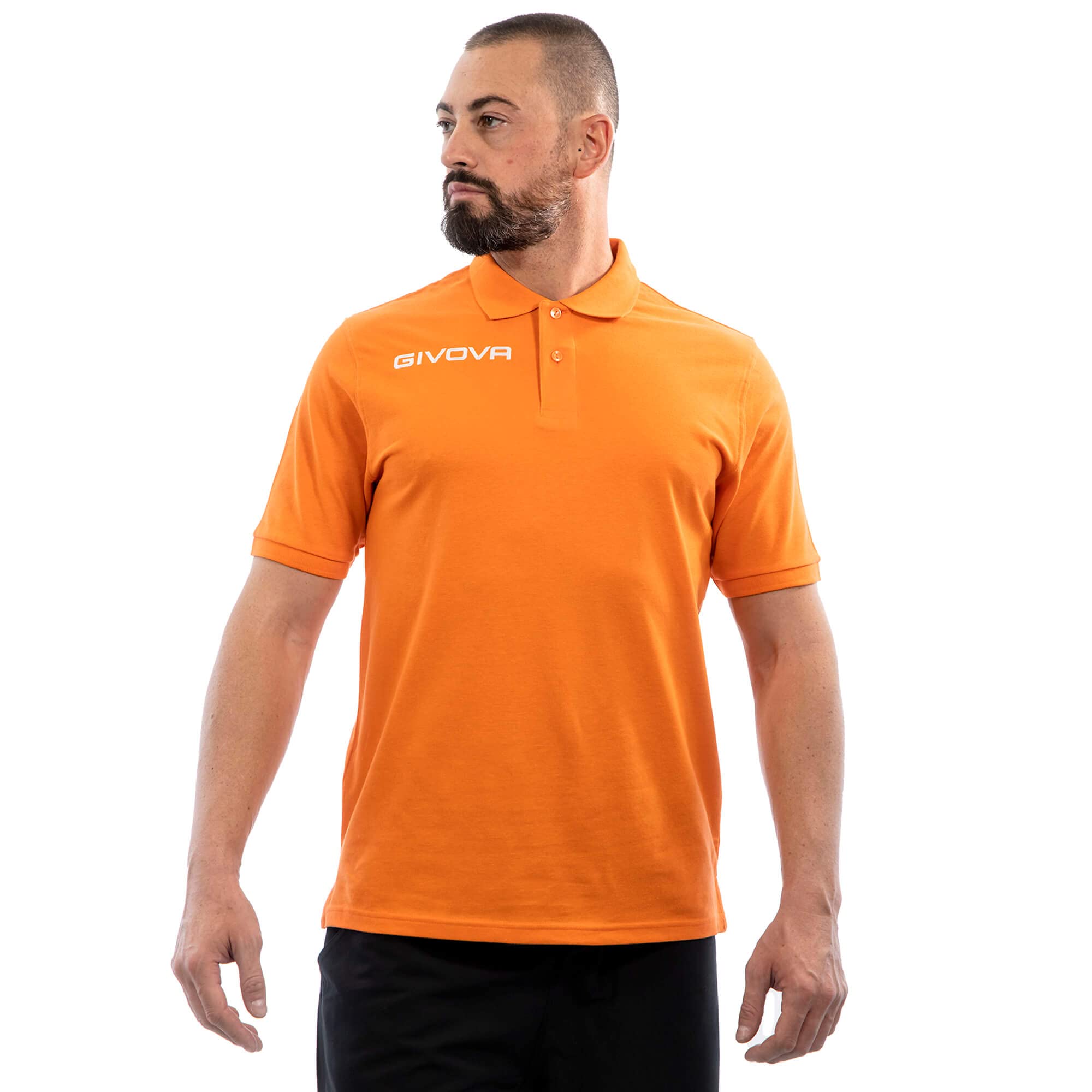 Givova Polo Cotone Piquet Summer Arancio Tg. L Orange