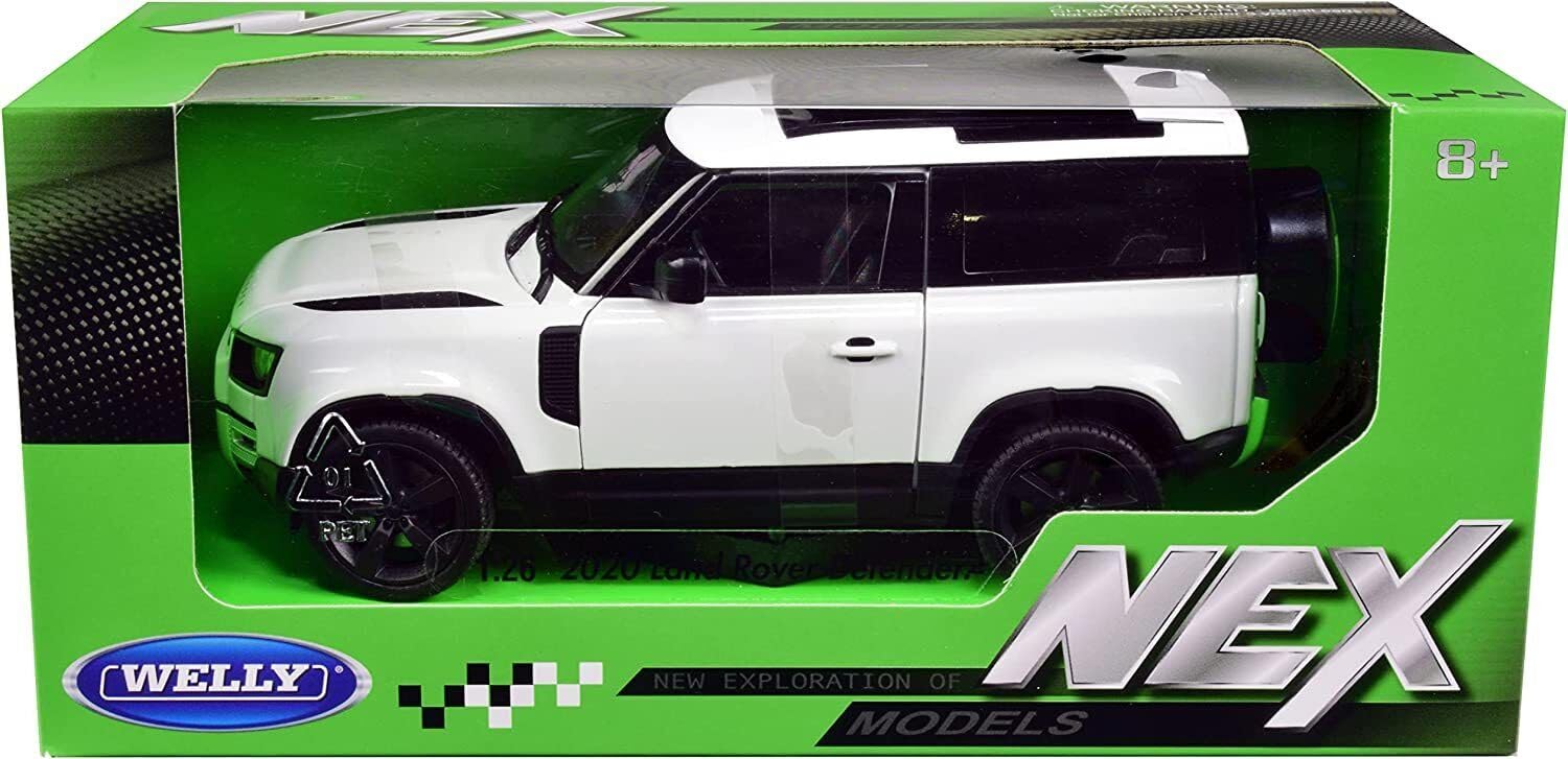 Welly Nex 1:24th Scale 2020 Land Rover Defender Model Replica In White