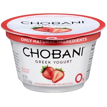 Chobani Strawberry on the Bottom Non Fat Greek Yogurt, 5.3 Ounce -- 12 per case
