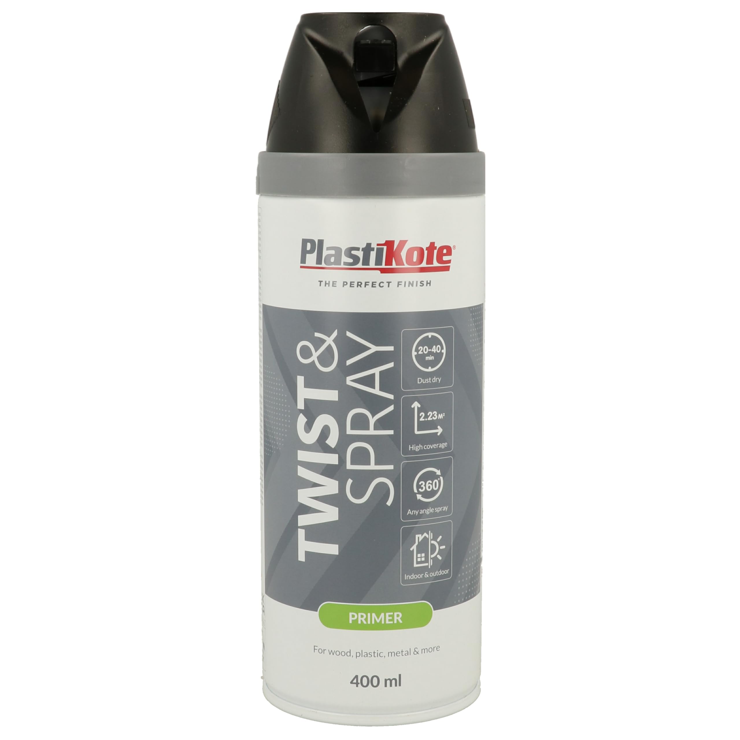 Plasti-kote - Primer Spray Black 400ml