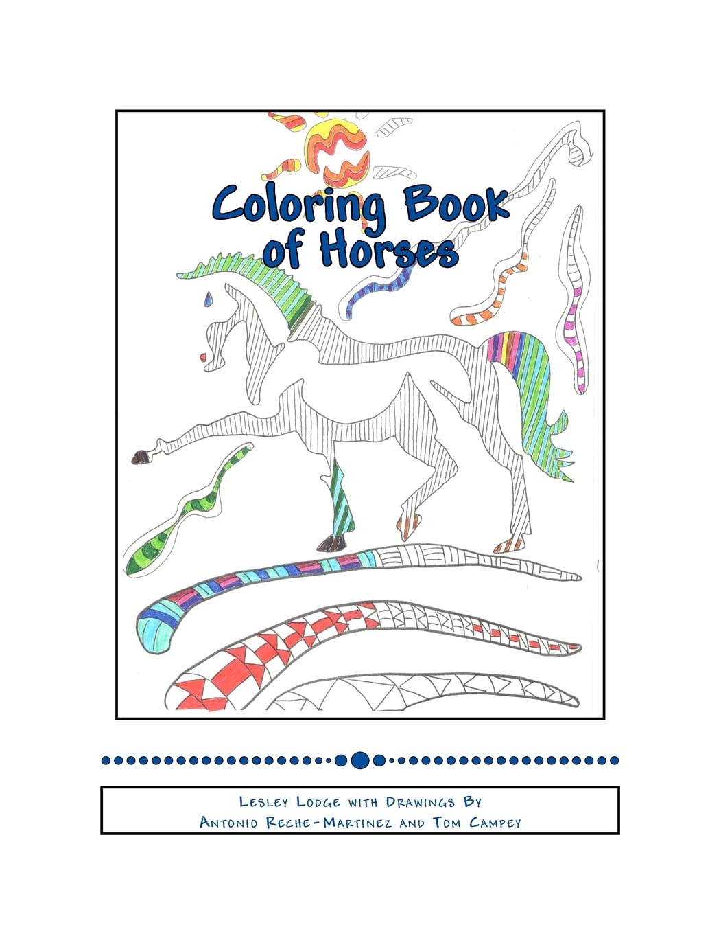 Coloring Book of Horses: Stress Reducing Art Therapy